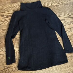 Cobble Hill Turtleneck in Vello Fleece (black) Dudley Stephens. Size Small